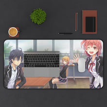 Load image into Gallery viewer, My Teen Romantic Comedy SNAFU Hachiman Hikigaya, Yukino Yukinoshita, Yui Yuigahama Mouse Pad (Desk Mat) With Laptop
