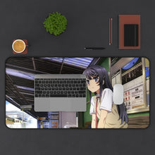 Load image into Gallery viewer, Train Station Mouse Pad (Desk Mat) With Laptop
