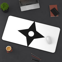 Load image into Gallery viewer, Fūma Clan Symbol Mouse Pad (Desk Mat) On Desk
