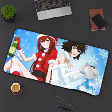 Load image into Gallery viewer, Kurisu Makise Mouse Pad (Desk Mat) On Desk
