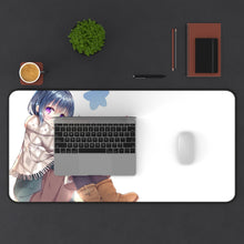 Load image into Gallery viewer, Laid-Back Camp Mouse Pad (Desk Mat) With Laptop
