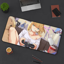 Load image into Gallery viewer, Saber Lily Mouse Pad (Desk Mat) On Desk
