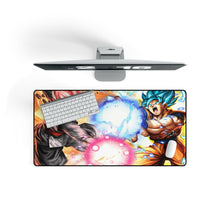 Load image into Gallery viewer, SSR Black and SSGSS Goku Official Trading Card Artworks Mouse Pad (Desk Mat) On Desk
