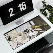 Load image into Gallery viewer, Saber Lily Mouse Pad (Desk Mat) With Laptop
