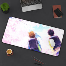 Load image into Gallery viewer, Free! Makoto Tachibana, Haruka Nanase Mouse Pad (Desk Mat) On Desk
