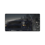 Girl leaning against the car Mouse Pad (Desk Mat)