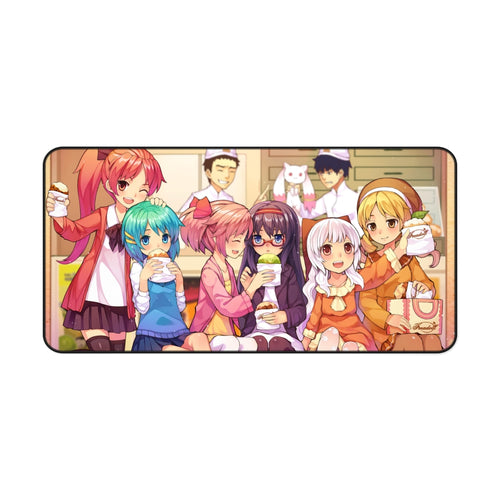 Puella Magi Madoka Magica Homura Akemi, Madoka Kaname, Sayaka Miki, Mami Tomoe, Kyuubey Mouse Pad (Desk Mat)
