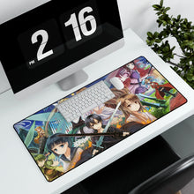Load image into Gallery viewer, Sword Art Online Asuna Yuuki, Suguha Kirigaya Mouse Pad (Desk Mat) With Laptop
