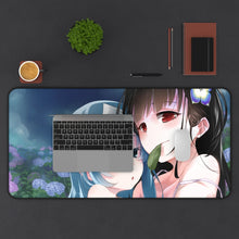 Load image into Gallery viewer, Sankarea Rea Sanka, Sankarea, Mero Furuya Mouse Pad (Desk Mat) With Laptop
