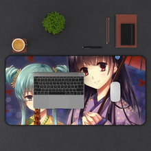 Load image into Gallery viewer, Sankarea Rea Sanka, Sankarea, Mero Furuya Mouse Pad (Desk Mat) With Laptop
