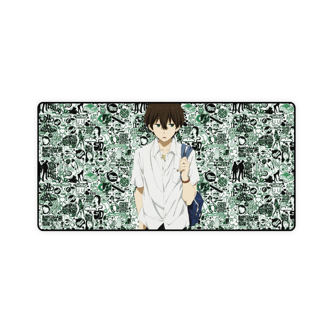 Hōtarō Oreki Going to school Mouse Pad (Desk Mat)