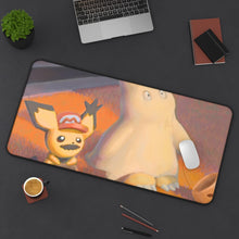 Load image into Gallery viewer, Anime Pokémon Mouse Pad (Desk Mat) On Desk
