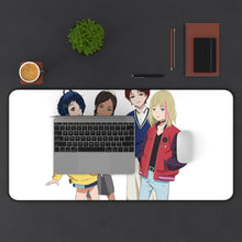 Load image into Gallery viewer, Wonder Egg Priority Rika Kawai, Momoe Sawaki, Neiru Aonuma Mouse Pad (Desk Mat) With Laptop
