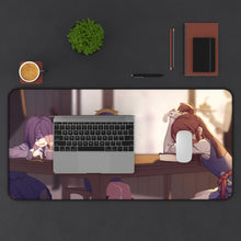 Load image into Gallery viewer, Little Witch Academia Atsuko Kagari, Sucy Manbavaran, Computer Keyboard Pad, Lotte Yanson Mouse Pad (Desk Mat) With Laptop
