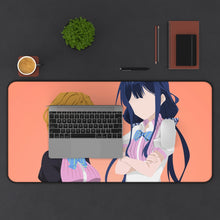 Load image into Gallery viewer, Masamune-kun&#39;s Revenge Aki Adagaki, Yoshino Koiwai Mouse Pad (Desk Mat) With Laptop
