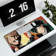 Load image into Gallery viewer, My Hero Academia Izuku Midoriya, Katsuki Bakugou, All Might Mouse Pad (Desk Mat) With Laptop
