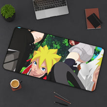 Load image into Gallery viewer, Naruto,Boruto,Sasuke and Sarada Mouse Pad (Desk Mat) On Desk

