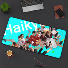 Load image into Gallery viewer, Tōru Oikawa Kenma Kozume Keiji Akaashi Kenji Futakuchi Tetsurō Kuroo and Wakatoshi Uhijima Mouse Pad (Desk Mat) On Desk
