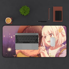Load image into Gallery viewer, Lycoris Recoil Takina Inoue, Chisato Nishikigi Mouse Pad (Desk Mat) With Laptop
