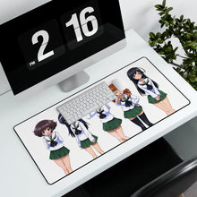 Load image into Gallery viewer, Girls und Panzer Mouse Pad (Desk Mat) With Laptop
