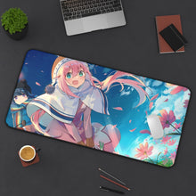 Load image into Gallery viewer, Laid-Back Camp by Mouse Pad (Desk Mat) On Desk
