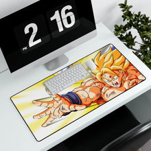 Load image into Gallery viewer, Goku Super Saiyan first time Mouse Pad (Desk Mat) With Laptop
