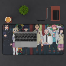 Load image into Gallery viewer, Blue Exorcist Rin Okumura, Yukio Okumura, Kuro, Shiemi Moriyama Mouse Pad (Desk Mat) With Laptop
