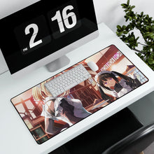 Load image into Gallery viewer, Lycoris Recoil Takina Inoue, Chisato Nishikigi Mouse Pad (Desk Mat) With Laptop
