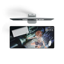 Load image into Gallery viewer, A Certain Scientific Railgun Mouse Pad (Desk Mat) On Desk
