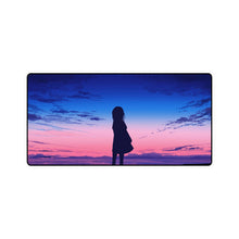 Load image into Gallery viewer, Anime Girl Silhouette Sunrise Mouse Pad (Desk Mat)
