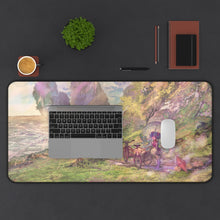 Load image into Gallery viewer, Chariot - Heart Level Up's mascot Mouse Pad (Desk Mat) With Laptop
