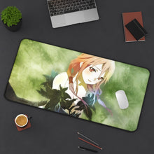 Load image into Gallery viewer, Guilty Crown Inori Yuzuriha Mouse Pad (Desk Mat) On Desk
