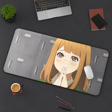 Load image into Gallery viewer, Anime Orange Mouse Pad (Desk Mat) On Desk
