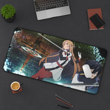 Load image into Gallery viewer, Asuna and Kirito (Sword Art Online) Mouse Pad (Desk Mat) On Desk
