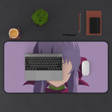 Load image into Gallery viewer, Shinoa Hīragi from Seraph of The End for Dekstop Mouse Pad (Desk Mat) With Laptop
