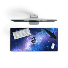 Load image into Gallery viewer, Girl using magic surrounded by fish Mouse Pad (Desk Mat) On Desk
