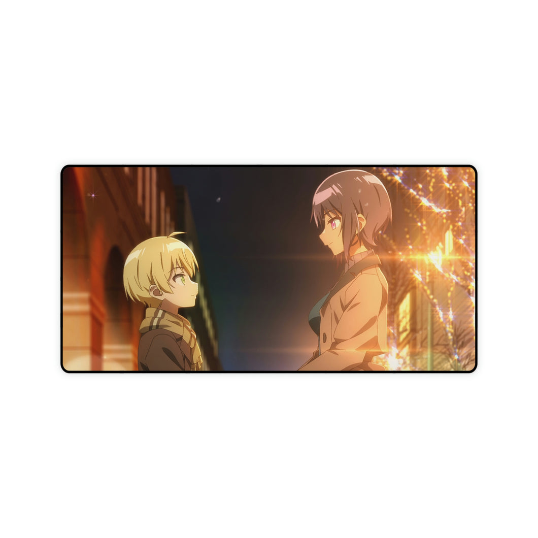 Lilith and Yuuri Together In Christmas Eve Mouse Pad (Desk Mat)