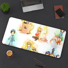 Load image into Gallery viewer, Durarara!! Izaya Orihara, Shizuo Heiwajima, Celty Sturluson, Masaomi Kida, Anri Sonohara Mouse Pad (Desk Mat) On Desk
