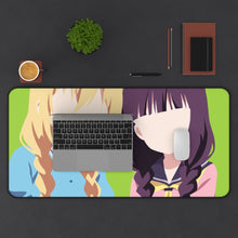 Load image into Gallery viewer, Blend S Maika Sakuranomiya, Kaho Hinata Mouse Pad (Desk Mat) With Laptop
