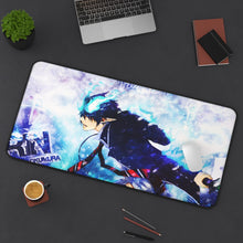 Load image into Gallery viewer, Blue Exorcist Rin Okumura Mouse Pad (Desk Mat) On Desk
