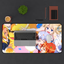 Load image into Gallery viewer, Amagi Brilliant Park Tiramie, Sylphy, Salama Mouse Pad (Desk Mat) With Laptop

