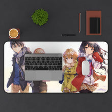 Load image into Gallery viewer, Masamune-kun&#39;s Revenge Aki Adagaki, Masamune Makabe, Yoshino Koiwai, Kojuurou Shuri Mouse Pad (Desk Mat) With Laptop
