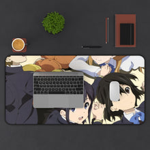 Load image into Gallery viewer, Kokoro Connect Himeko Inaba, Iori Nagase, Taichi Yaegashi, Yui Kiriyama, Yoshifumi Aoki Mouse Pad (Desk Mat) With Laptop
