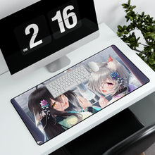 Load image into Gallery viewer, Anime Girl Mouse Pad (Desk Mat) With Laptop
