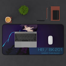 Load image into Gallery viewer, Darker Than Black Hei Mouse Pad (Desk Mat) With Laptop

