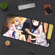 Load image into Gallery viewer, Is The Order A Rabbit? Mouse Pad (Desk Mat) On Desk
