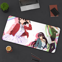 Load image into Gallery viewer, Saekano: How To Raise A Boring Girlfriend Mouse Pad (Desk Mat) On Desk
