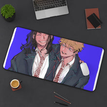 Load image into Gallery viewer, Tokyo Revengers Chifuyu Matsuno, Keisuke Baji Mouse Pad (Desk Mat) On Desk

