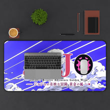 Load image into Gallery viewer, JoJo&#39;s Bizarre Adventure: Golden Wind LOGO Mouse Pad (Desk Mat) With Laptop
