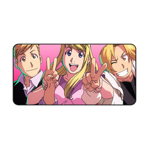 Alphonse, Winry and Edward Mouse Pad (Desk Mat)